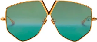 Valentino Eyewear Hexagonal Frame Sunglasses