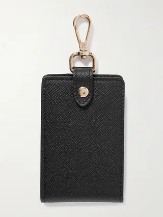 Panama Cross-Grain Leather Golf Tee Holder