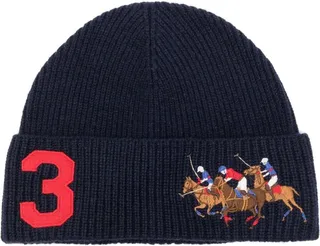 Polo Pony number-patch beanie