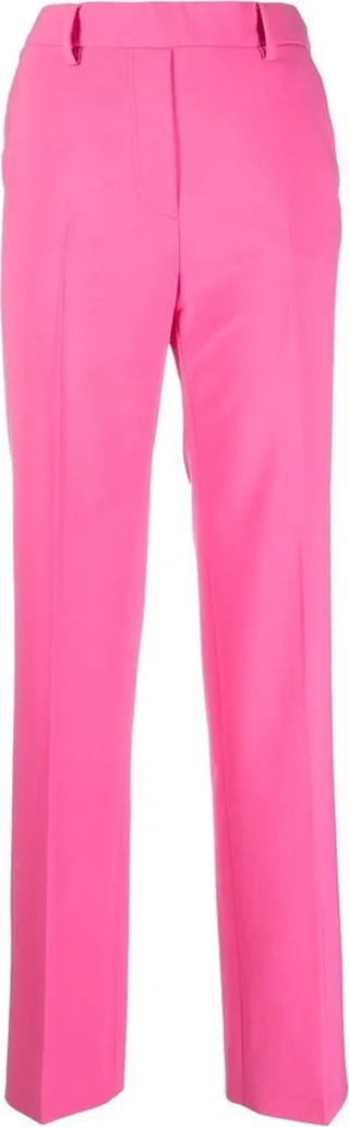 High-Waisted Straight-Leg Trousers