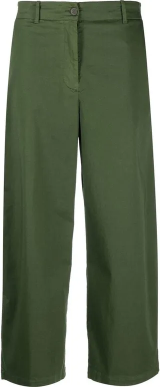 Cropped Wide-Leg Trousers