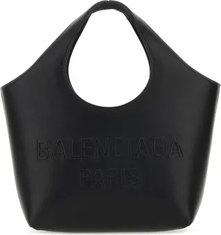 Balenciaga Logo Debossed Loop Handle Tote Bag