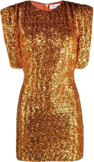 Sequin-Embellished Mini Dress