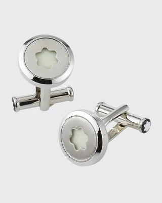 Men's StarWalker Stainless Steel Emblem Cufflinks