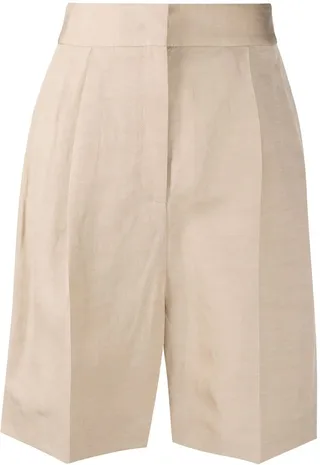 Pressed-Crease Tailored Shorts