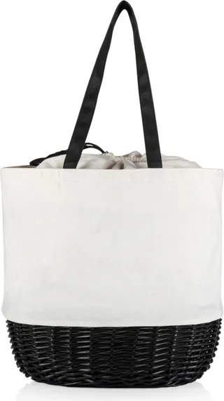 Coronado Canvas and Willow Basket Tote