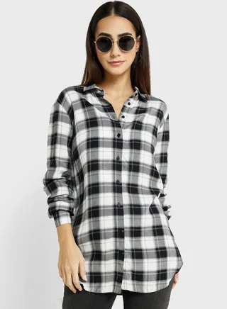 Front Open Printed Shirt