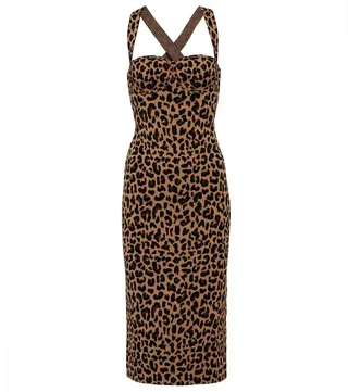 Diana jacquard velvet midi dress