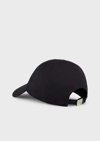 Stretch-cotton baseball cap with logo