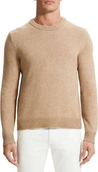 Hilles Crewneck Marled Wool & Cashmere Sweater