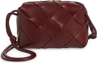 Large Intrecciato Leather Crossbody Bag