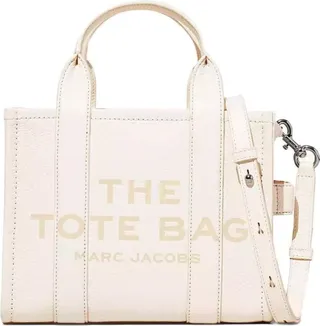 Marc Jacobs The Leather Mini Tote Ivory Handbag