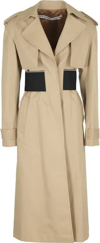 Alexander Wang Elasticated Waistband Tailored Trench Coat