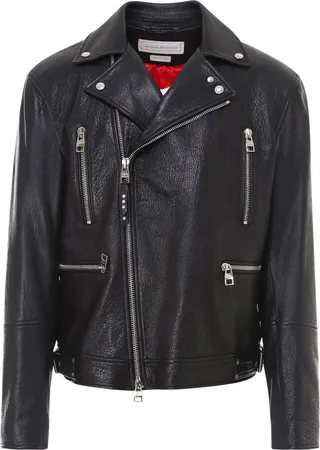 Alexander McQueen leather Biker Jacket