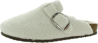 Peony-S Womens Faux Fur Slip On Clogs