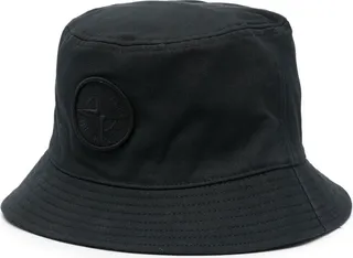 Tonal Embroidered-Logo Bucket Hat