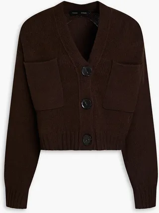 Cashmere and wool-blend cardigan