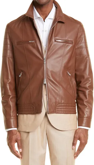 Lightweight Nappa Leather Pilot Jacket