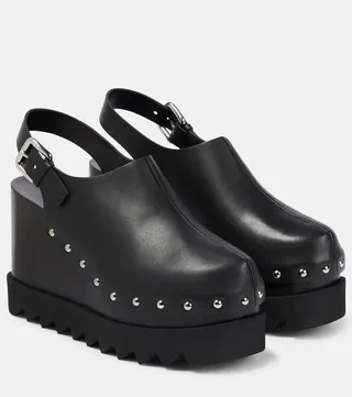Elyse platform slingback clogs