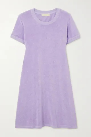 Suzie Kondi - Anna Cotton-blend Terry Mini Dress - Purple
