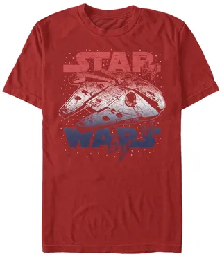 Fifth Sun Men's Star Spangled Falcon Short Sleeve Crew T-shirt