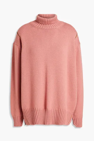 Wool turtleneck sweater