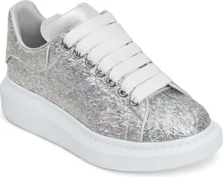 Oversized Holographic Glitter Platform Sneaker