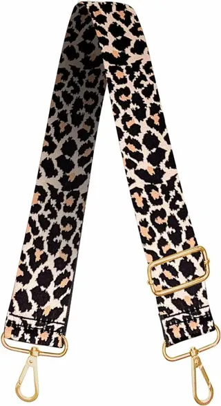 Johnny Loves Rosie - Luxe Ecru Leopard Print Bag Strap