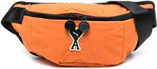 x AMi logo-patch belt bag