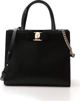 Salvatore Ferragamo Vara Bow Medium Tote Bag