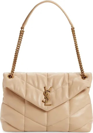 Medium Loulou Puffer Quilted Leather Crossbody Bag