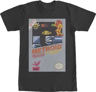 Men's Nintendo NES Classic Metroid T-Shirt - Black - X Large