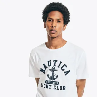 Nautica Mens Sailing Anchor Graphic Sleep T-Shirt