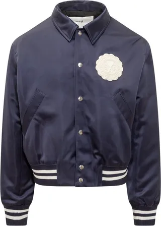 AMI Paris Ami de Coeur Buttoned Bomber Jacket