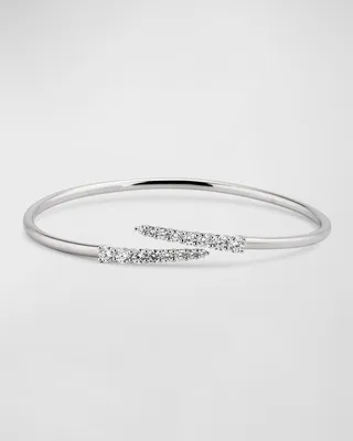 White Gold Diamond Bypass Bracelet