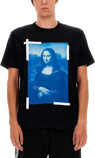 Off-White Monalisa Printed Slim-Fit Crewneck T-Shirt