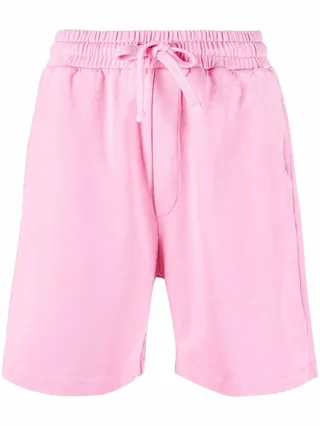 Embroidered-Logo Organic-Cotton Track Shorts