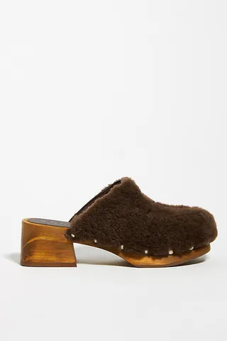 Matisse Sherpa Clogs Brown