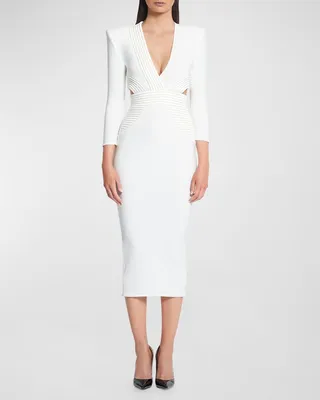 Go Your Own Way Cutout Midi Dress