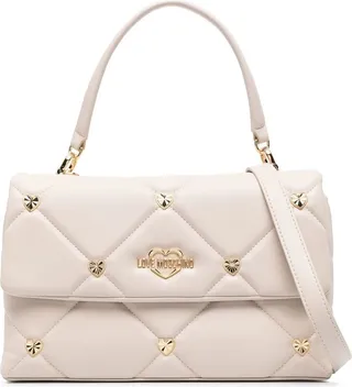 Logo-Plaque Quilted Shoulder Bag
