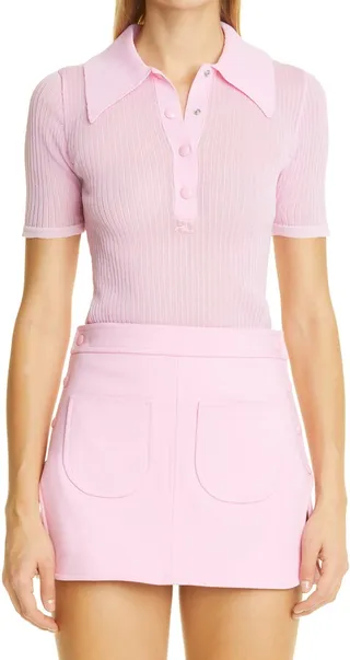 Semisheer Rib Polo