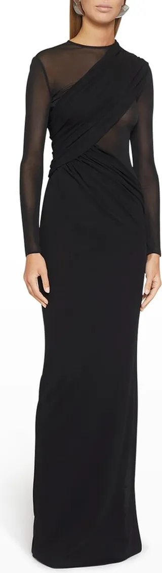 Mesh Layered Gown