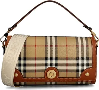 Burberry Check-Pattern Tote Bag