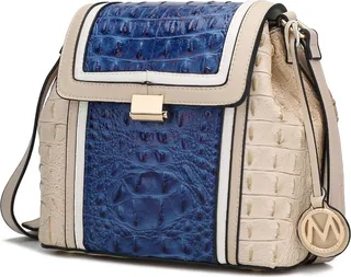 Jamilah Vegan Leather Croco Crossbody Handbag
