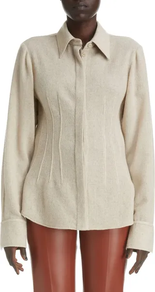 Wool & Recycled Cashmere Shirt