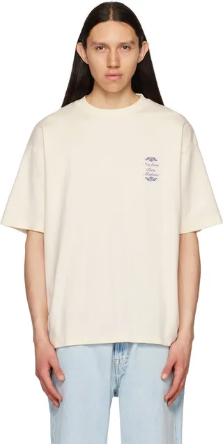 Dr�ôle De Monsieur Off-White 'Le T-Shirt Slogan Ornements' T-Shirt