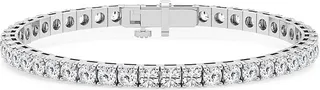Build Your Own Collection Platinum & Lab Grown Diamond Four Prong Tennis Bracelet