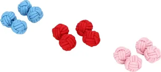 Cufflinks And Tie Clips Red