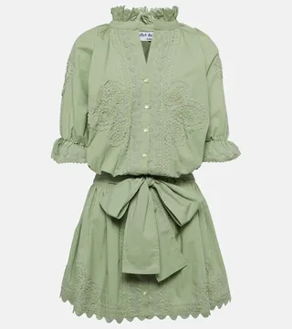 Cotton poplin shirt dress