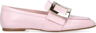 Roger Vivier Leather Buckle-Detail Loafers
